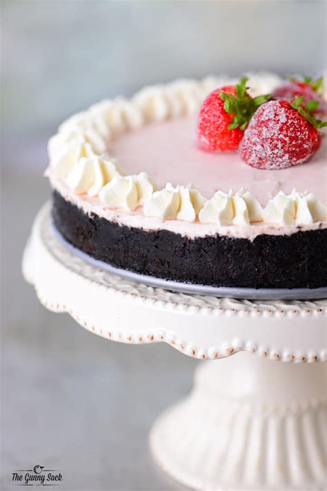 No Bake Strawberry Cheesecake The Gunny Sack