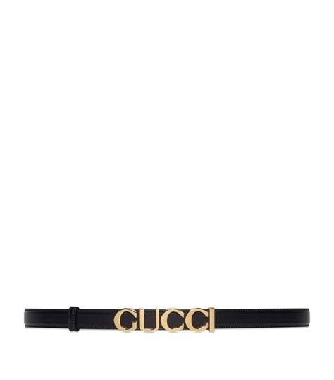 Gucci Leather Logo Buckle Belt Harrods Us
