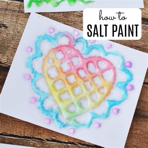Salt Drawing For Kids