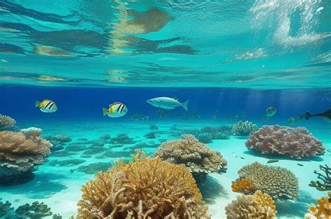 Premium Ai Image Photo Beautiful Underwater Panoramic View With