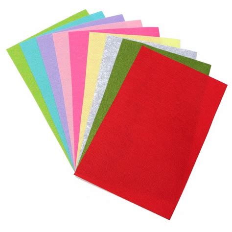 Buy 10 Colorsset Hot Non Woven Felt Fabric Sheets