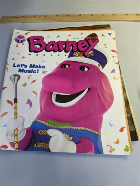 Vintage Barney Magazine Special 1996 Section 3 Of 3 1200 Picclick