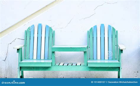 Colorful Beach Benches Stock Image Image Of House Beach 151400157