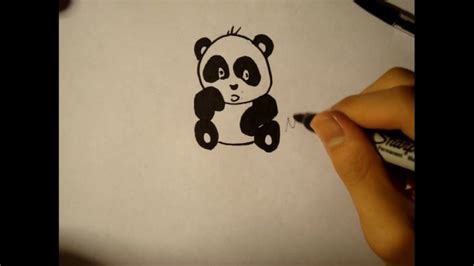 How To Draw Baby Panda Cute Pandastep By Step Tutorial Youtube