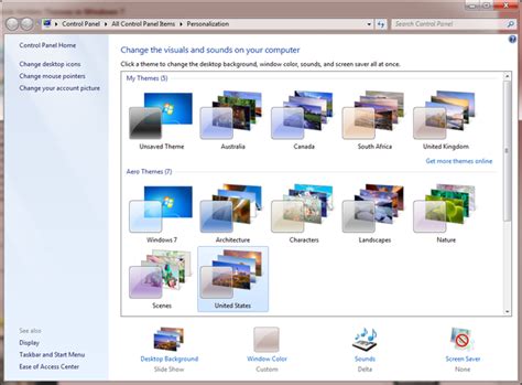 Windows 7 Themes How To Unlock Them Or Create Your Own Ars Technica