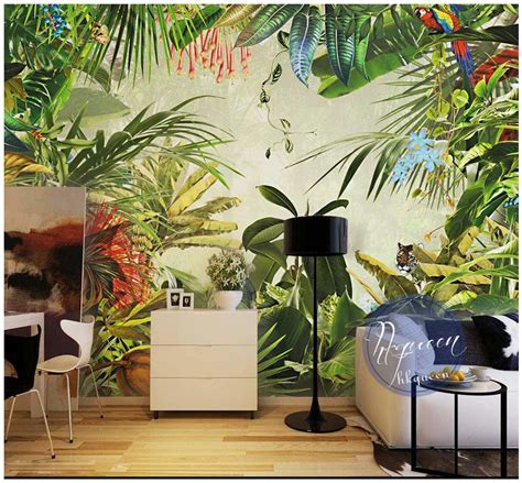 Custom Photo Wallpaper 3d Wall Murals Wallpaper Tropical Rainforest