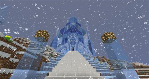 Rendition Of Elsa S Ice Castle Frozen Minecraft Project