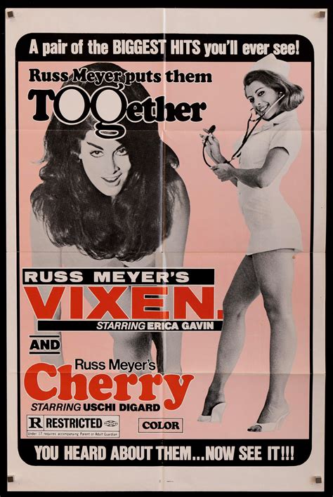 Vixen Cherry Harry And Raquel Movie Poster 1970s Ri 1 Sheet