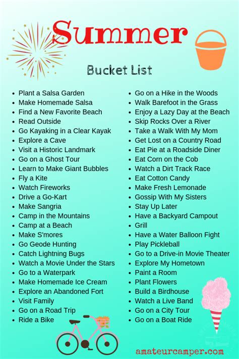 Summer Bucket List Get Outside Artofit