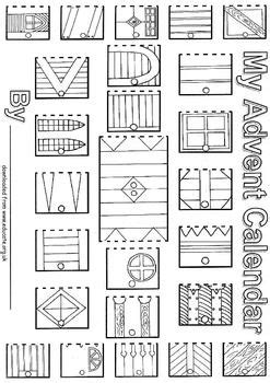 Are you looking for a printable calendar? Advent Calendar Coloring | Advent calendars for kids, Diy ...