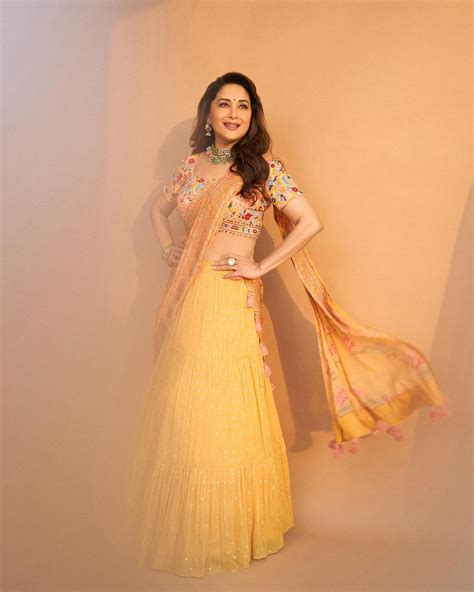 Madhuri Dixit Gives Festive Goals With Vibrant Ethnic Wear Outfits