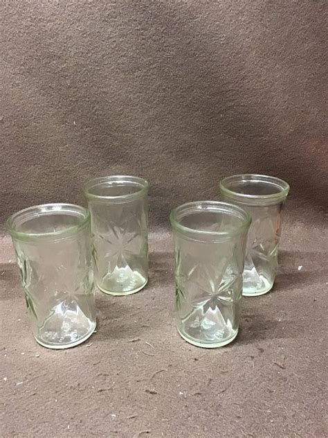 Vintage Ball Jelly Juice Glasses Set Of 4 5 Ounce Size Etsy