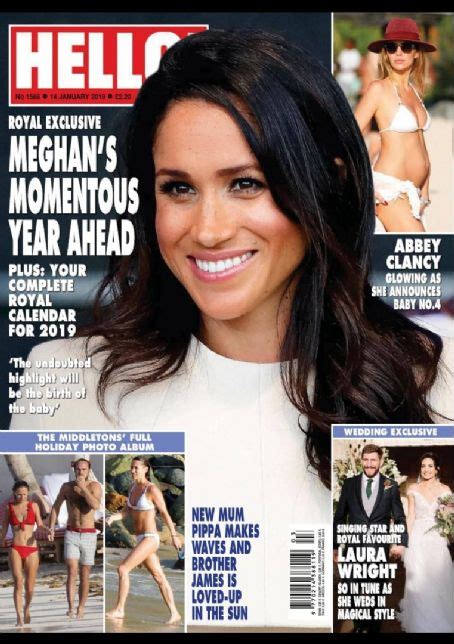 Meghan Markle Hello Magazine 14 January 2019 Cover Photo United Kingdom