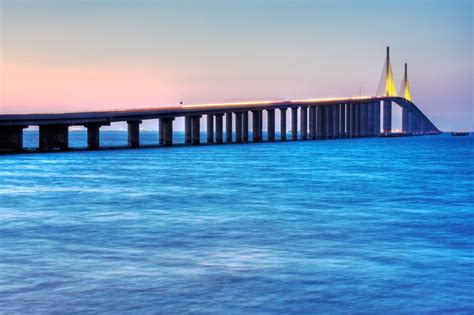 Sunshine Skyway Bridge In Florida Is The Tallest Most Impressive Bridge