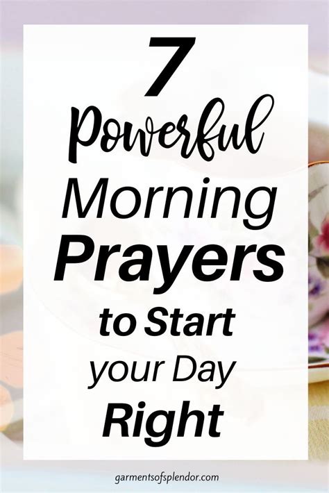 21 Short Morning Prayers To Brighten Your Day With Free Printable Artofit