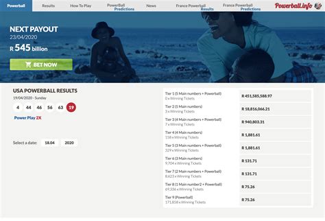 Powerball.payout(pick, winner, powerplay) ⇒ |. Powerball Results History 2018 : American Powerball Usa ...