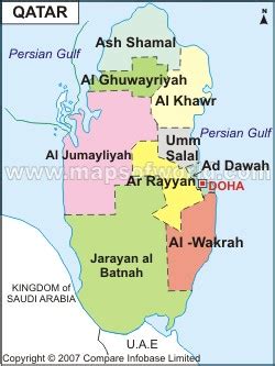 Maphill is more than just a map gallery. Qatar Map Political Regional | Maps of Asia Regional ...
