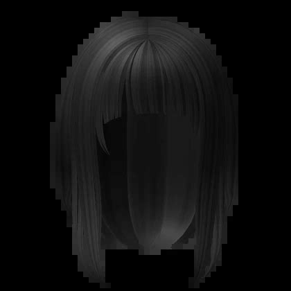 Kawaii Short Anime Girl Hair Black Roblox Item Rolimon S