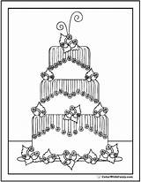 Coloring Cake Roses Fondant Printables Pdf Customize Colorwithfuzzy sketch template