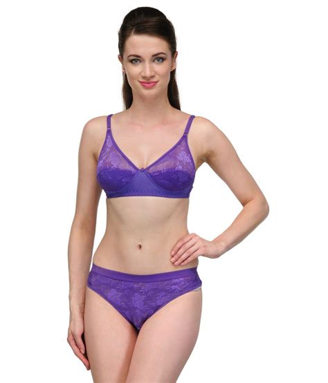 Buy Urbaano Purple Bra Panty Sets Online At Best Prices In India