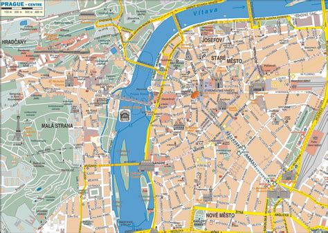 Mappa Praga Mappa Fuori Linea E Mappa Dettagliata Di Praga Citt
