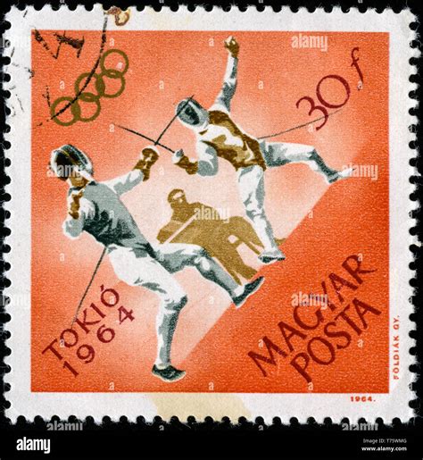 Postage Stamp From Hungary In The Summer Olympic Games 1964 Tokyo 1