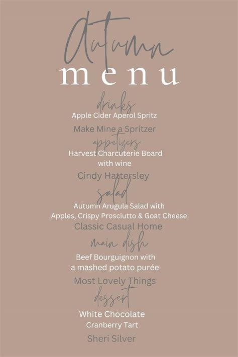 Special Fall Dinner Party Menu Your Guests Will Love Classic Casual Home