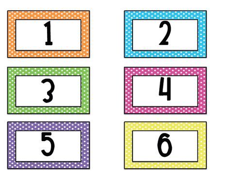 8 Best Images Of Free Printable Number Labels Circle With Numbers 1