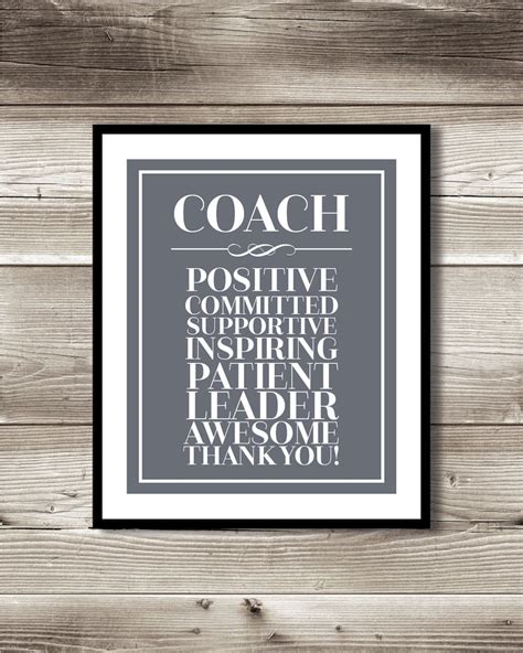 Coach Thank You Print Gift For Your Coach Digital Print Etsy Canada