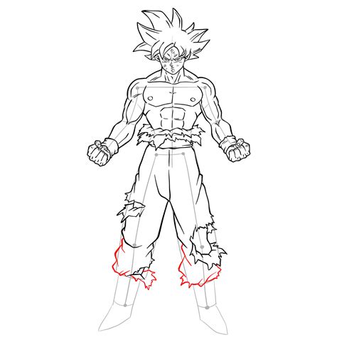 How To Draw Goku In Mastered Ultra Instinct Like A Pro