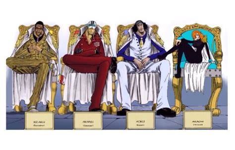 The Four Admirals One Piece Anime Admiral