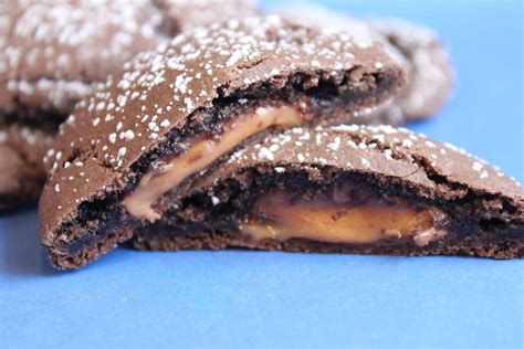 Easy Caramel Filled Chocolate Cookies | Created by Diane