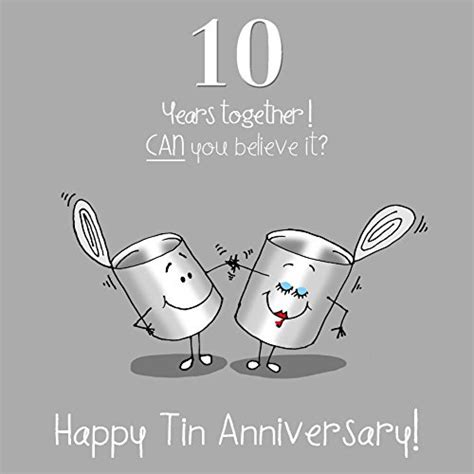 The color silver is also associated with elegance and sophistication, tenderness, kindness and unconditional love. Tin Anniversary Gift: Amazon.co.uk