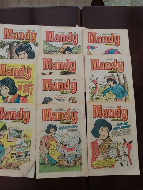 Vintage Comics 10 X Mandy Comic Magazines Vintage Ephemera Etsy Uk