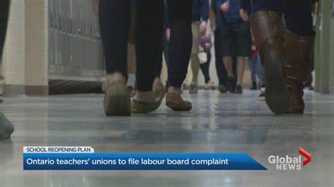 We need to tread extremely, extremely carefully with loosening restrictions on indoor space, that s still premature, dr. Ontario's 4 major teachers' unions to file labour board ...