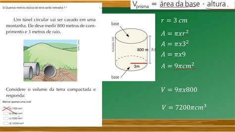 Exercícios Resolvidos Volume Do Cilindro Youtube