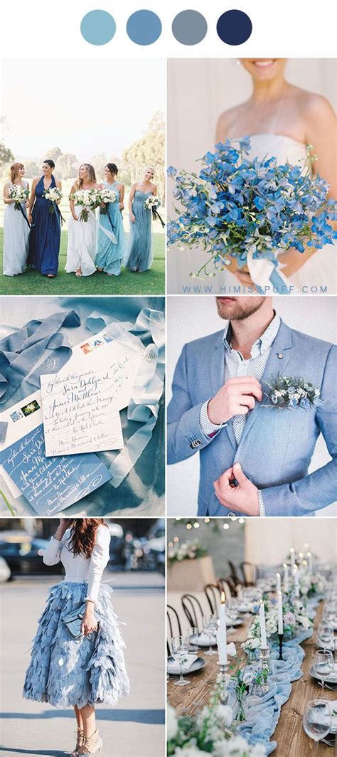 ️ Top 9 Dusty Blue Wedding Color Palettes 2023 Hi Miss Puff Pastel