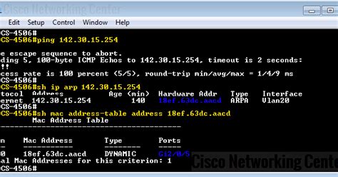 How To Find Specific Mac Address Or Ip Address In A Cisco Switch Port