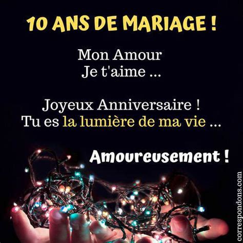 Texte Anniversaire De Mariage 10 Ans