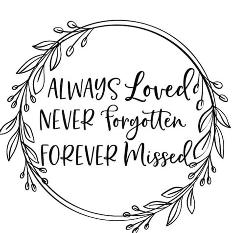 Always Loved Never Forgotten Svg File Beautiful Disaster Svg Etsy
