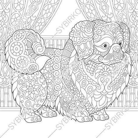 Pekingese dogs could be in many different colours and shades, different black masks and differents white markings and all kind of different combinations including particolor and tricolor markings.only two colors are not allowed for breeding and showing purposes: Pin on Dog art