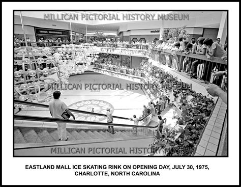 Eastland Mall Ice Skating Rink On Opening Day July 30 1975 Charlotte