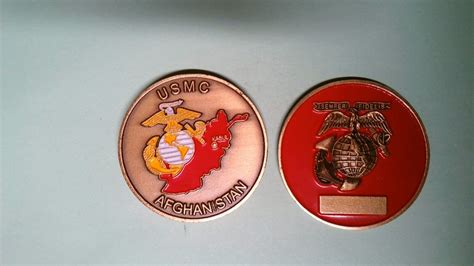 Challenge Coin Rare Older United States Marine Corps Kabul Afghanistan