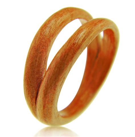 Hand Carved Bentwood Ring Carved Wood Ring Wood Jewelry