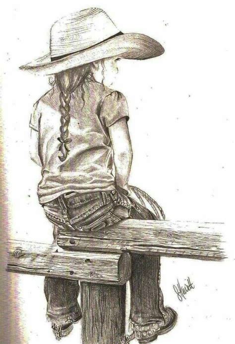 How To Draw A Cowgirl Foundationinformation