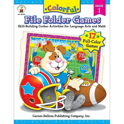 Carson Dellosa Education Colorful File Folder Games Resource Book