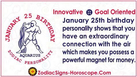 January 25 Zodiac Aquarius Horoscope Birthday Personality And Lucky