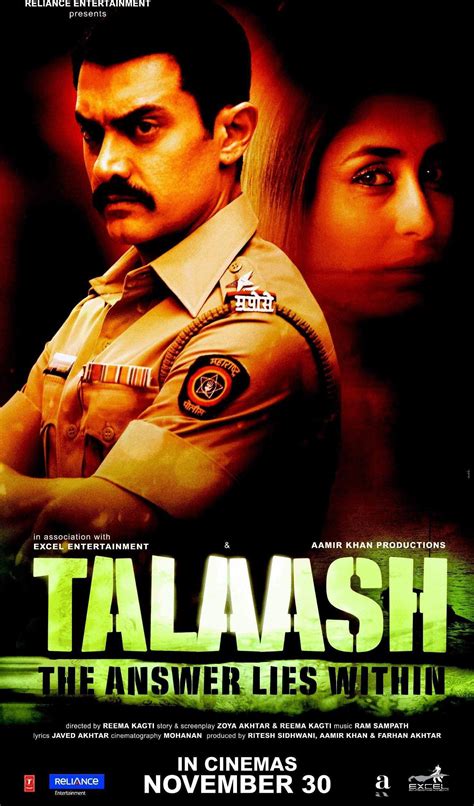 Talaash Poster Feat Aamir Khan And Kareena Kapoor Hindi Movies