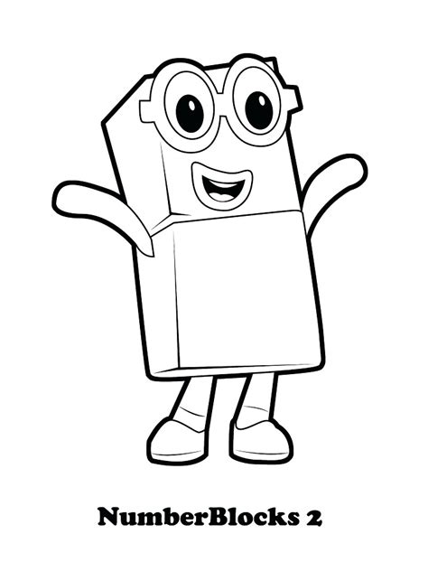 The file is a standard 8.5 x 11 happy coloring! Numberblocks 2 Coloring Page - Free Printable Coloring ...