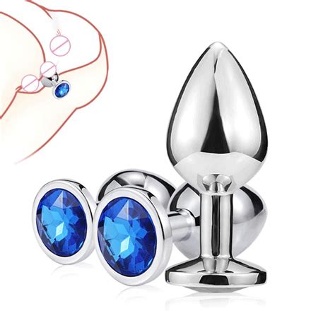 Sml Metal Butt Plug Round Shaped Stainless Steel Anal Toys For Gay